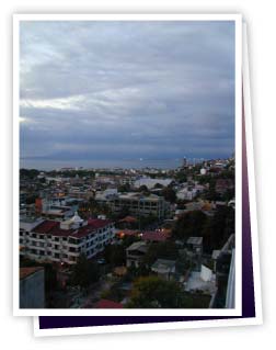 Downtown Puerto Vallarta at Sunset